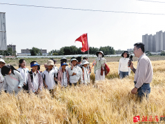 驻马店市农科院联袂东祥小学开展农业科育勾当